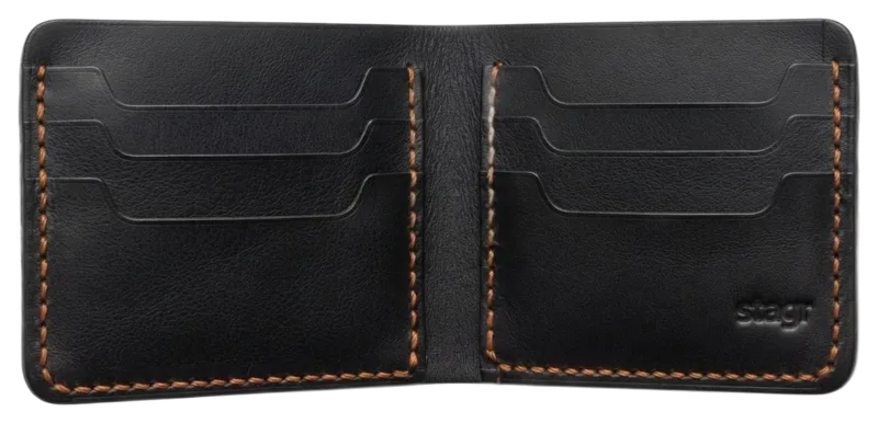 Kingsmann Bifold Leather Wallet in coffee