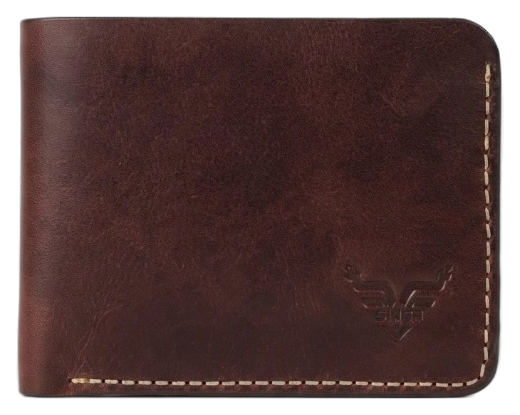Majestic Trifold Leather Wallet in brown