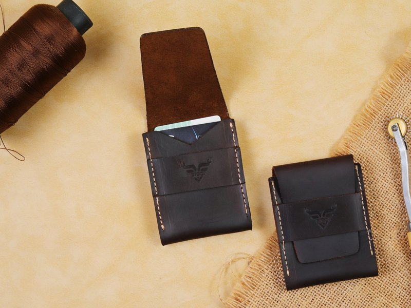 Maverick Minimalist Leather Wallet, a closer look
