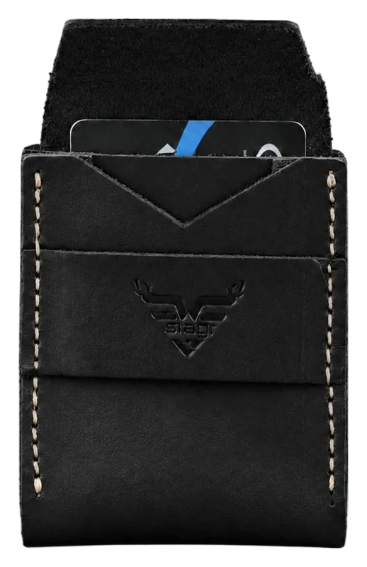 Maverick Minimalist Leather Wallet in coffee