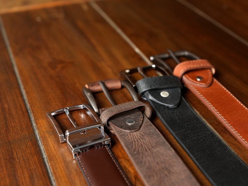 Outlaw Crazy Horse Leather Belt, a closer look