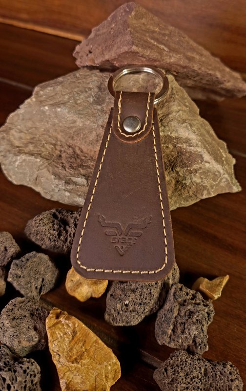 Ranger – Full Grain Crazy Horse Leather Keychain, from the shoot