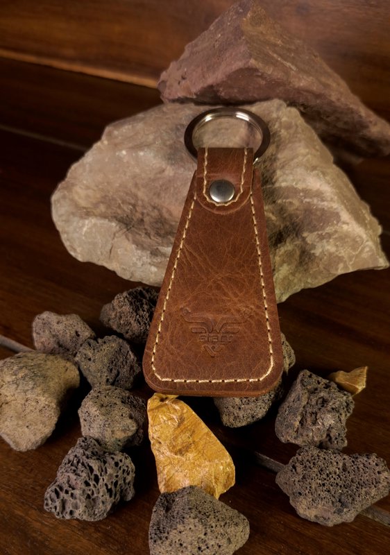Ranger – Full Grain Crazy Horse Leather Keychain, from the shoot