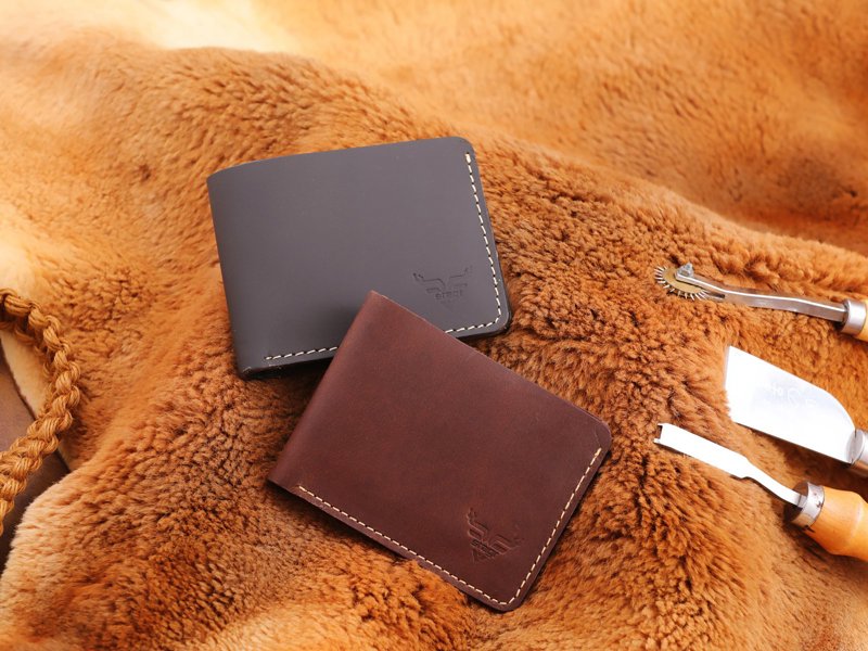 Regal Bifold Leather Wallet, in the workshop