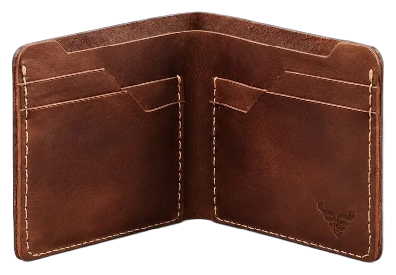Regal Bifold Leather Wallet in brown