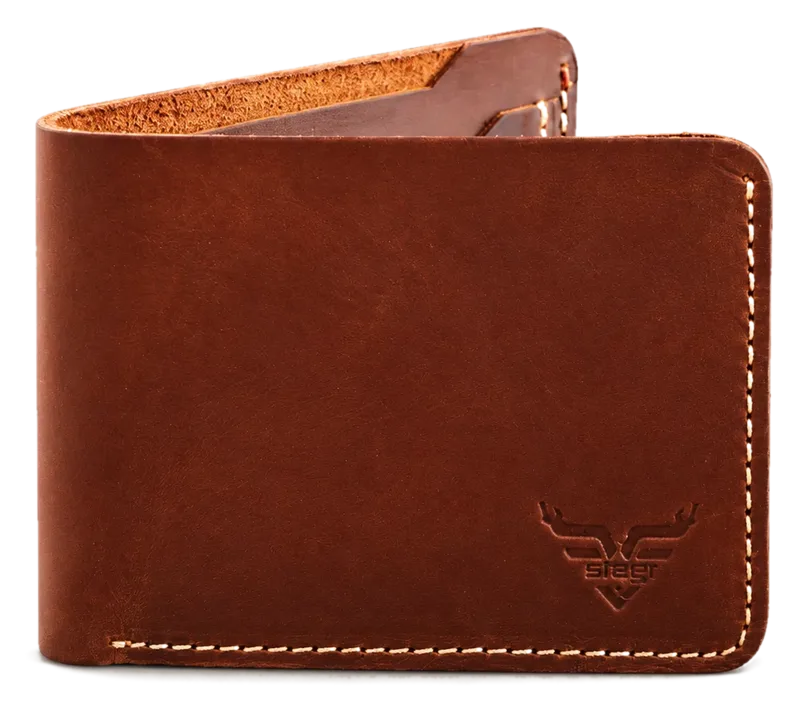 Regal Bifold Leather Wallet in brown