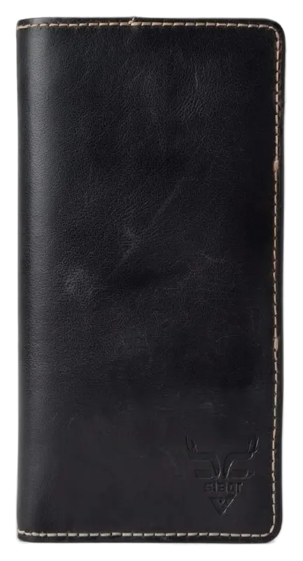 Rodeo Long Leather Wallet in coffee