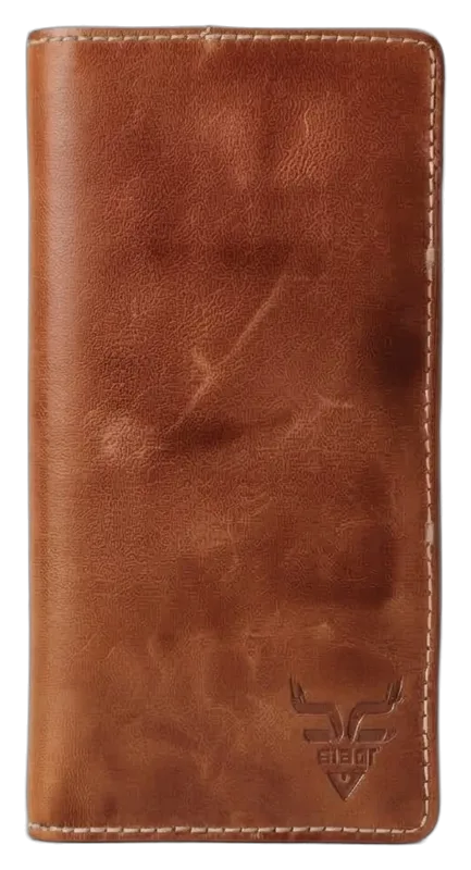 Rodeo Long Leather Wallet in brown